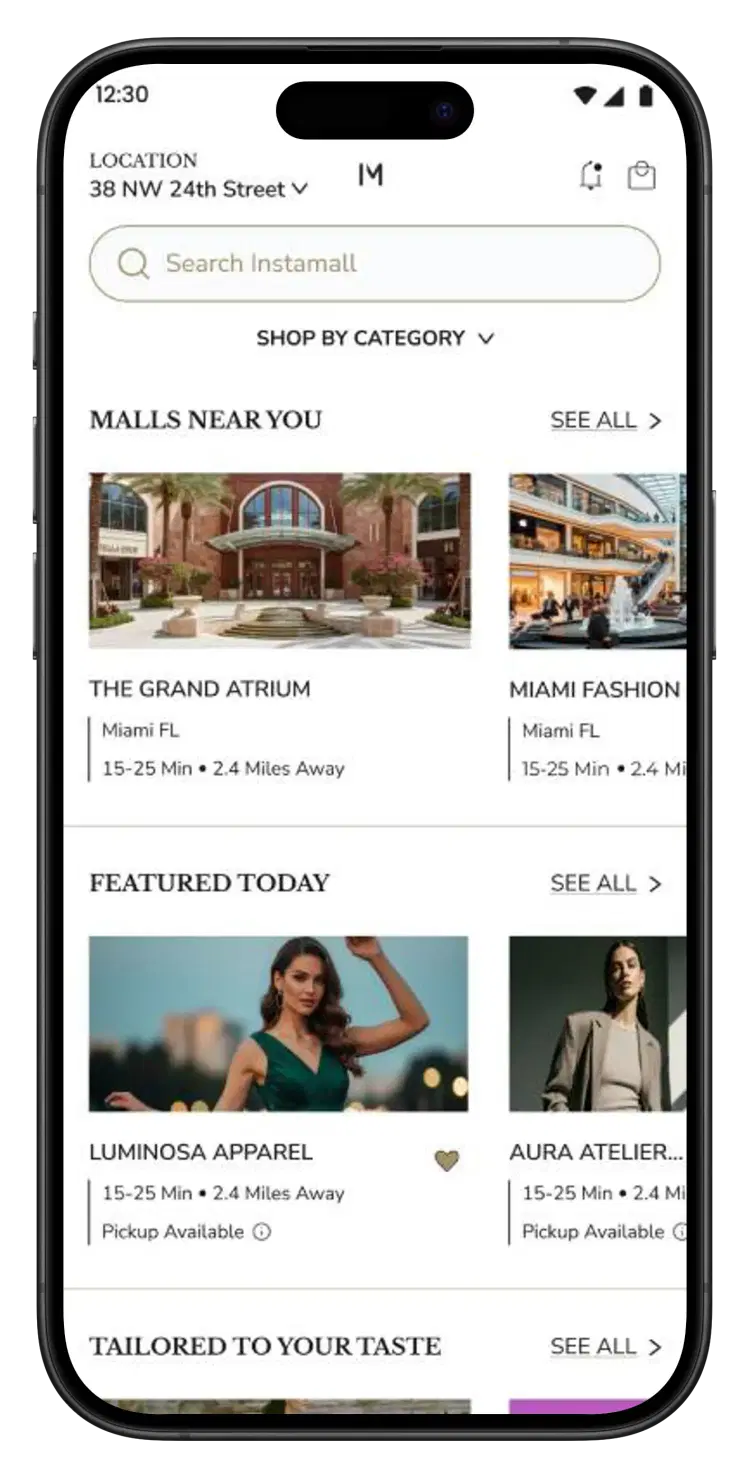 App home screen